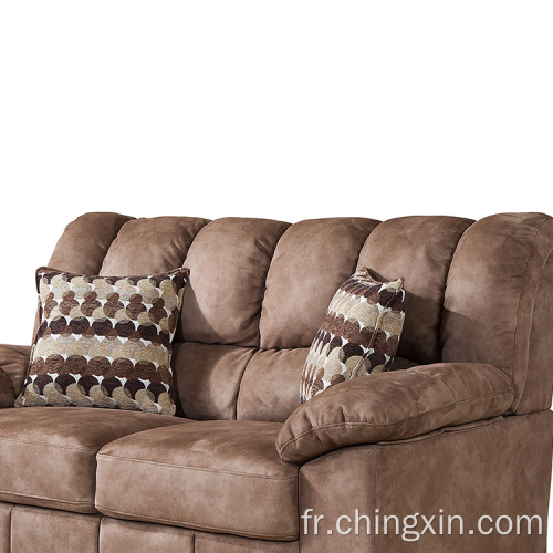 Le sofa sectionnel de tissu place des meubles de sofa de salon à deux places